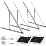 Adjustable Solar Panel Mount Brackets For Roof, Rv, Boat - 2 Sets, 45 Inch New. Price: $98.86.