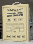 100W Marbero Solar Generator Portable Power Station Brand New. Price: $120.00.