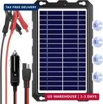 Powoxi Upgraded 7.5W-SOLAR-BATTERY-TRICKLE-CHARGER-MAINTAINER-12V Portable Water New. Price: $64.98.