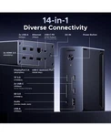 Ugreen 14-IN-1 Usb-c Docking Station 100W Max Hdmi Dp RJ-45 Card Reader 45053 New. Price: $100.00.