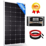 Pfctart 200W Watt Monocrystalline Solar Panel Kit 12V Volt For Home Rv Camping New. Price: $175.19.