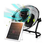12 Inch Solar Panel Powered Fan, Or Ac Charger Fan... New. Price: $115.51.