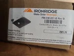 Ironridge FM-CM-001-B Rev Conduit Mount Kit 4 Pcs Black New. Price: $44.99.