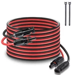 Mhpowos Solar Panel Extension Cable, Connector 20FT 14AWG Black & Red New. Price: $42.32.