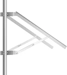 Universal Solar Panel Double Arm With Support Pole And Wall Mount Bracket, 0-90 New. Price: $266.99.