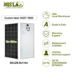 Hqst Monocrystalline Solar Panel 100W 190W Pv Power Rv Boat Home Off Grid New. Price: $49.99.