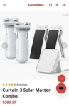 Switchbot Curtain 3 Solar Panel Combo. New. Price: $300.00.