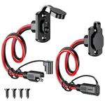 Depvko 2PCS Sae Quick Connector Harness, 1FT 12AWG Type 2, Black New. Price: $22.37.