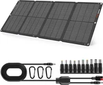 60W Foldable Solar Panel Charger Kit - Portable, Waterproof, Ideal For Camping & New. Price: $80.99.