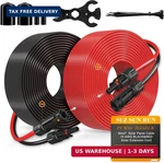 Solar Extension 10AWG 6MM 100FT Pv Wire 10GAUGE Adaptor Panels Cables Wit New. Price: $190.48.