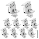 Youeon 10 Pack Solar Panel End Clamps 35-50MM Adjustable, Aluminum Z Bracket ... New. Price: $24.94.