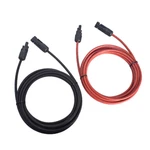 Lablt Pair 10FT Black And Red Solar Panel Extension Cable Wire Connector 12AWG New. Price: $16.25.