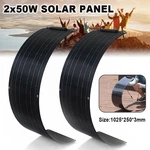 Wuzeck 100W Flexible Home Solar Panel Kit Monocrystalline Off-grid For Rv Marine New. Price: $74.99.