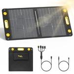 Bifacial Portable Solar Panel, Bend Resistant Foldable 100WA... New. Price: $142.53.
