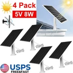 4 Pack Solar Panel For Ring Spotlight Camera/stick Up Battery Charger 8W 5V New. Price: $39.99.