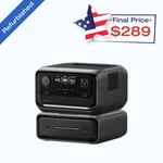 Ecoflow 572WH River Plus Portable Power Station With EB300 Extra Battery Certified. Price: $361.25.