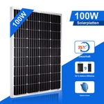 Pfctart 100W 12V Monocrystalline Solar Panel Kit Home Rv Marine Camping Fishing New. Price: $69.99.