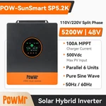 5200W 48V Solar Hybrid Inverter Split Phase 120V 240V 100A Mppt Controller 500V New. Price: $619.99.
