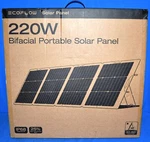 Ecoflow EFSOLAR220W-N Bifacial Portable Panel Adjustable Angle Sealed New. Price: $329.99.