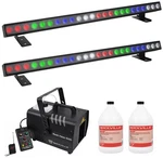 2 Chauvet Dj Eve B-160Q Rgbw Led Dmx Linear Strip Wash Lights+haze Machine+fluid New. Price: $1399.98.