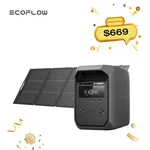 Ecoflow Delta 3 Classic 1024WH Portable Power Station With 220W Solar Panel New. Price: $955.71.
