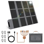 80W 120W Solarpanel Usb Charger For Anker 521 Solix C200 C300 Powerstations New. Price: $124.79.