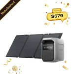 Ecoflow Delta 3 Plus 1024WH Portable Power STATION+160W Solar Panel Refurbished Certified. Price: $827.14.