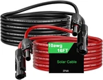 16FT Solar Panels Extension Cables, 6MM Pv With And Female Connector New. Price: $35.86.
