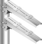 2 Pack Solar Panel Pole Mount Kit Universal Angle Adjustable Silver New. Price: $103.58.