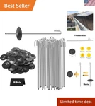 Solar Panel Bird Guard Fastener, 50 Sets Critter Clips For Attaching Wi... New. Price: $25.99.
