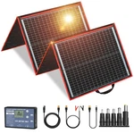 Dokio 150W Portable Foldable Solar Panel Kit, Compact 19X21IN, Red New. Price: $163.90.