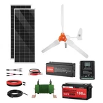 Vevor 12V 600W Solar Wind Power Kit 2PCS 100W Panels 400W Turbine New. Price: $850.90.