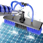 Bvohvn 20FT Solar Panel Cleaning Brush Kit With Extension Pole, Soap Dispenser New. Price: $179.99.