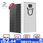 100W Mono Solar Panel 12V Car Battery Charger Rooftop Boat Rv Home Off Grid New. Price: $54.99.