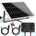 Eco-worthy 25W 12V Solar Battery Charger Trickle Maintainer, Kit Outdoor New. Price: $75.48.