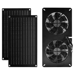 Dc House 20W Solar Fan Powered Exhaust For Chicken Coops, Black New. Price: $71.23.