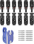 Bougerv 12 Pcs Solar Connectors With Spanners Panel Cable 6 Pai New. Price: $17.30.