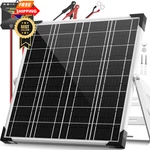 Voltset 12V Solar Battery Charger - 20W Waterproof Smart Mppt, Silver New. Price: $66.99.