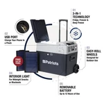 4PATRIOTS Solar Go 3-IN-1 Portable Fridge Freezer W/ Battery & Panel New. Price: $269.10.