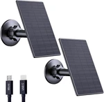 Zivif 2W Solar Panel For Security Cameras, Charger With Micro & Usb-c New. Price: $22.77.