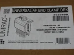 Unirac Universal Af End Clamp Drk 302050D Qty New. Price: $67.14.