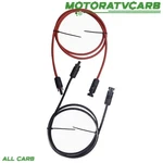 All-carb Pair Black + Red Solar Panel Extension Cable Wire Connector 12/10 Awg New. Price: $16.42.