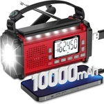 Prunus 10000MAH Hand Crank Radio Solar, Battery Powered Usb Charging Emer... New. Price: $54.29.
