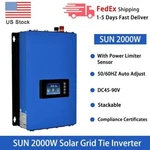 2000W 48V Solar Grid Tie Inverter W/LIMITER+RS485 Pure Sine Wave Mppt DC45-90V. Price: $358.00.