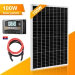 100W Solar Pane Kit 12V Battery Charger With Mppt Controller For Home Rv Marine New. Price: $92.88.