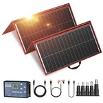 Dokio 300W Portable Folding Solar Panel Kit - Black And Red Open. Price: $168.71.