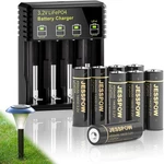 14430 3.2 Volt Solar Battery With Charger, Jesspow Rechargeable... New. Price: $42.79.