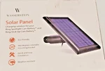 Ring Solar Panel 2.4W, 5 Volts Weather Proof Barrel Plug Connector - White New. Price: $25.00.