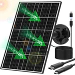 (3 Packs) 8W Solar Panel For Security Camera, Usb-c & Micro New. Price: $47.40.