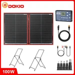 Dokio 100W 12V Portable Flexible Foldable Solar Panel Off-grid Rv Camping Travel New. Price: $73.99.